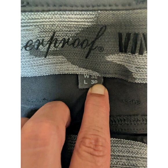 Original Weatherproof Vintage Men's Performance Tech Pants Dark Gray Size 38x30 - Picture 7 of 7